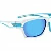 Best Sale 😍 Optic Nerve Cassette 👓 Sunglasses (Powder Blue/White) (Smoke Ice Blue Mirror) 😍