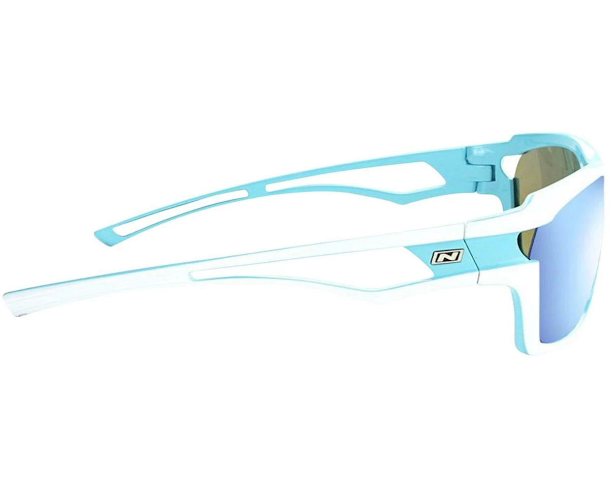 Best Sale 😍 Optic Nerve Cassette 👓 Sunglasses (Powder Blue/White) (Smoke Ice Blue Mirror) 😍 - Image 3
