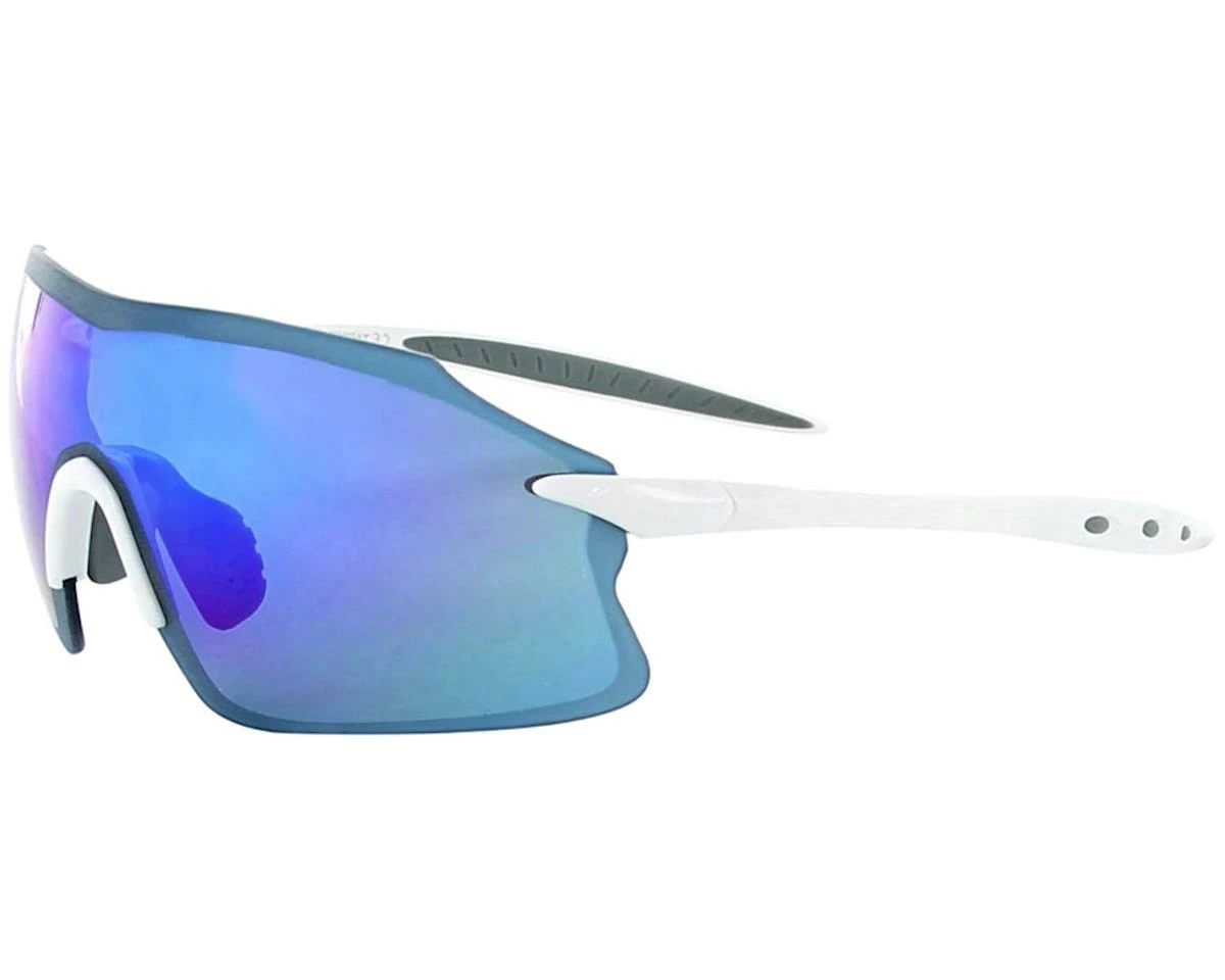 Brand new 🛒 Optic Nerve Fixie Pro 👓 Sunglasses (Shiny White) (Smoke Blue Mirror Lens) 👍