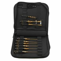New 💯 AM Arrowmax Black Golden 1/10 Offroad Tool Set w/Tool Bag (12) 😀