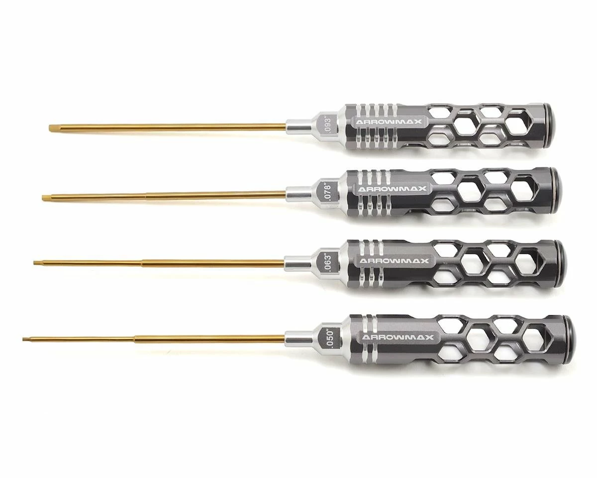 Promo 👏 AM Arrowmax Allen 🔧 Wrench Set V2 (4) .050, 1/16, 5/64, 3/32 ❤️