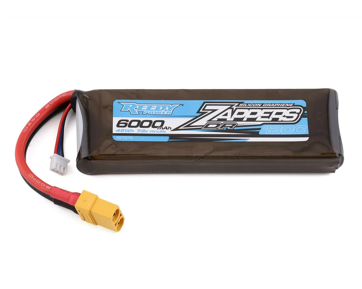 Flash Sale ๐งจ Reedy Zappers DR 2S LiPo 130C Drag Race Battery (7.6V/6000mAh) w/XT90 Connector ๐