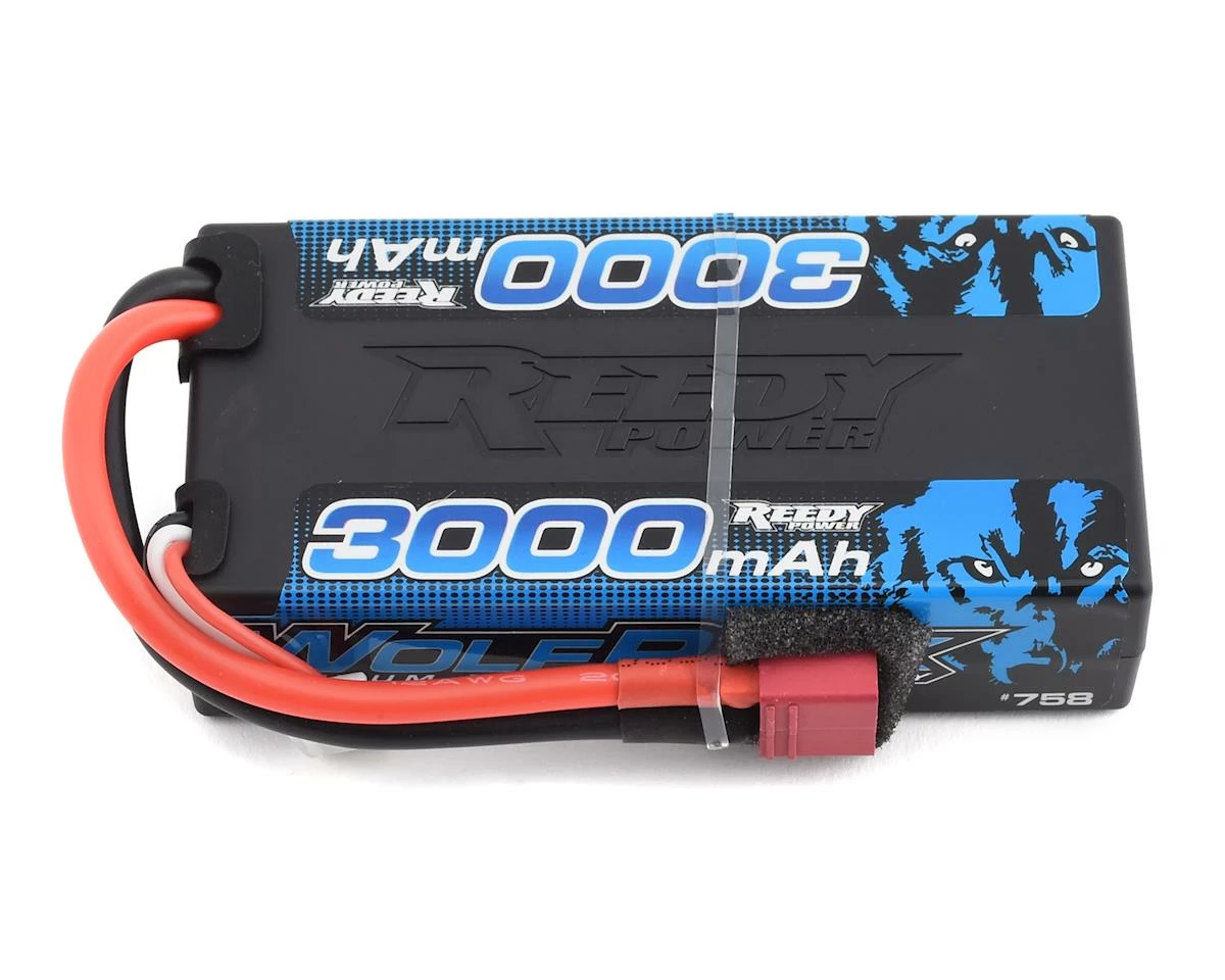 Deals 🌟 Reedy WolfPack 2S Hard Case Shorty 30C LiPo Battery (7.4V/3000mAh) w/T-Style Connector 🎁