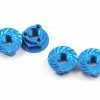 Hot Sale 👍 Avid RC Triad 4mm Light Weight Serrated Wheel Nut Set (4) (Blue) 🤩