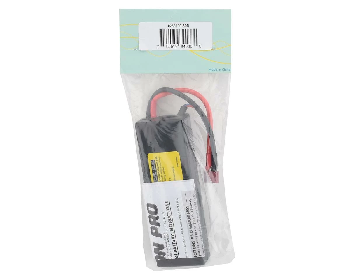 Promo 🎉 Common Sense RC Lectron Pro 2S 50C LiPo Battery w/T-Style (7.4V/5200mAh) 🔔 - Image 2