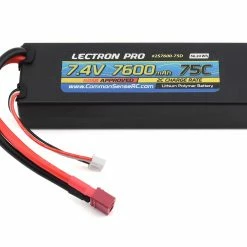 Brand new 💯 Common Sense RC Lectron Pro 2S 75C LiPo Battery w/T-Style (7.4V/7600mAh) ✨