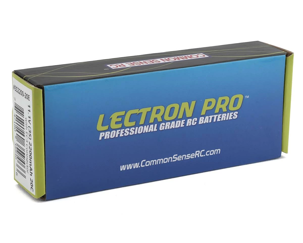 Best Pirce 💯 Common Sense RC Lectron Pro 3S 20C LiPo Battery w/EC3 (11.1V/2200mAh) 🤩 - Image 2