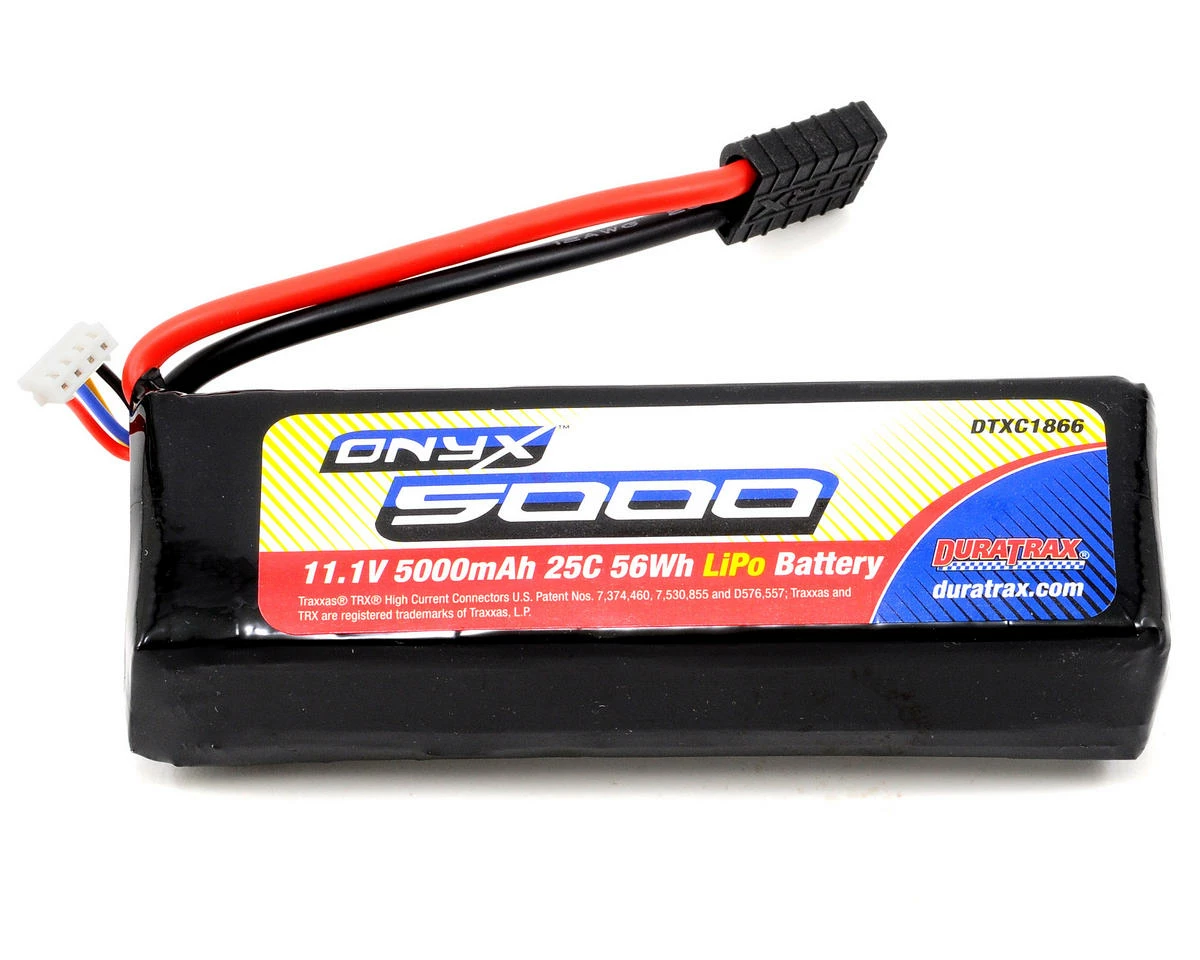Best deal 😍 DuraTrax Onyx 3S Li-Poly 25C Battery Pack w/Traxxas Connector (11.1V/5000mAh) 🌟