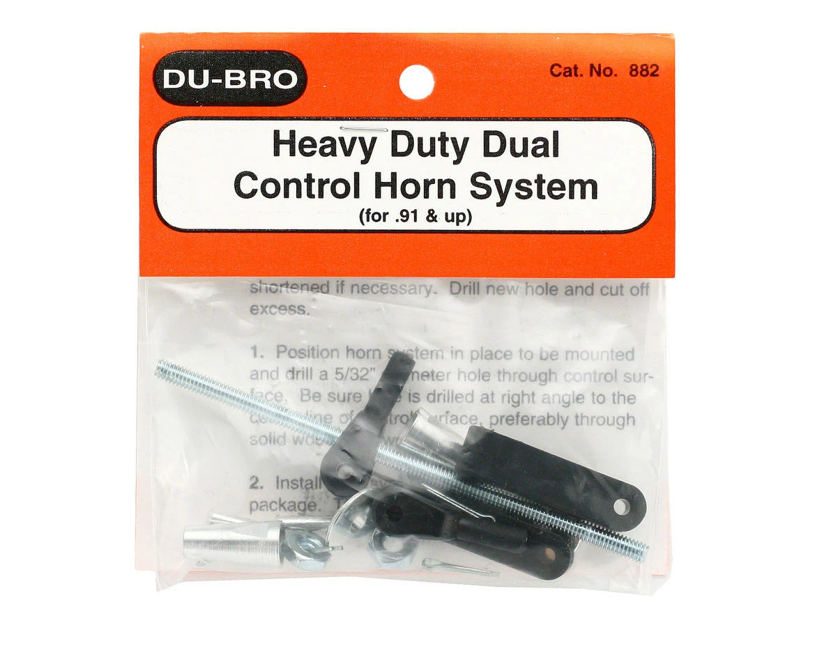 New 😍 DuBro Heavy Duty Dual Control Horn System (.91 & Up) 🎉 - Image 2