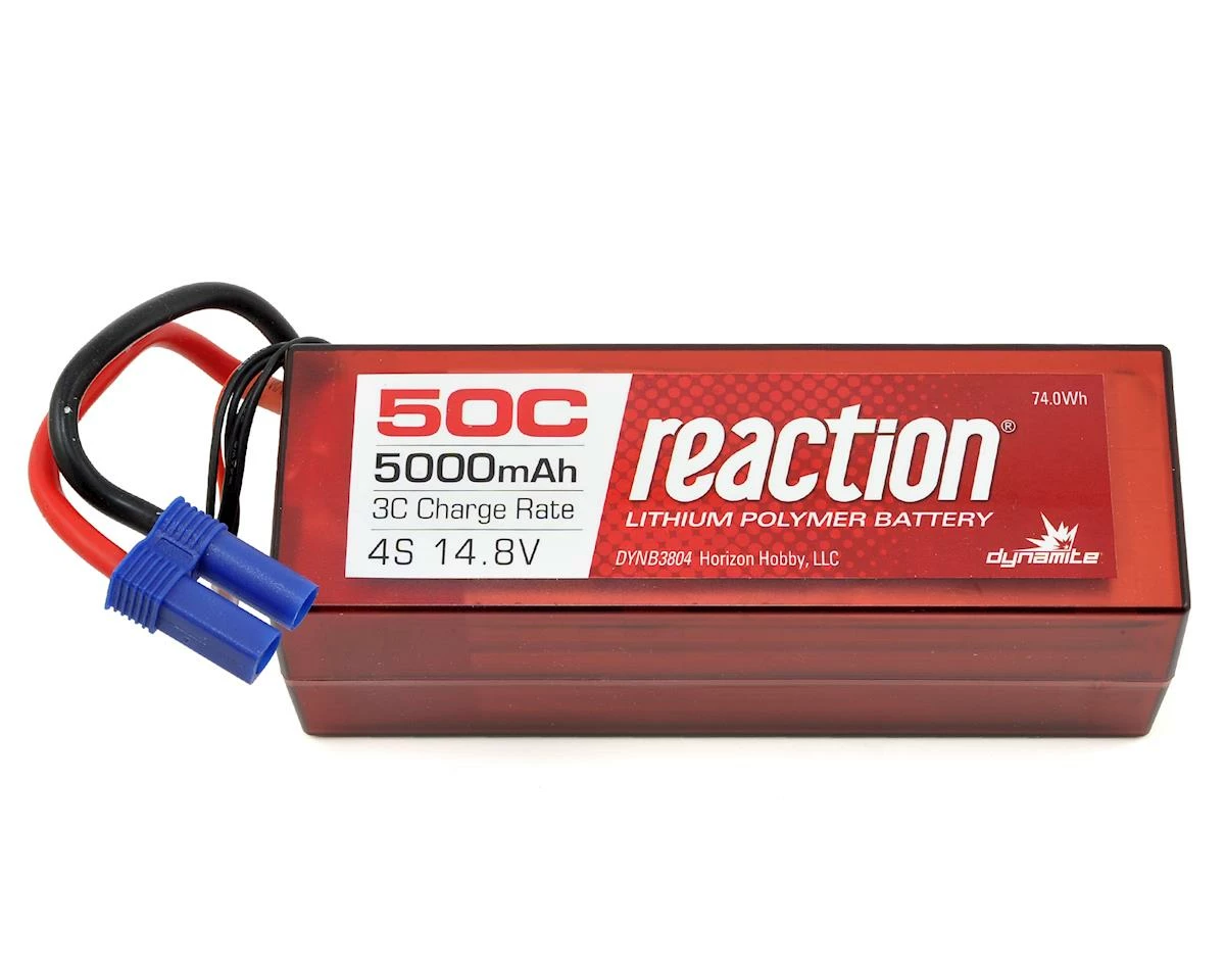 Discount โญ Dynamite Reaction 4S 50C Hard Case LiPo Battery w/EC5 (14.8V/5000mAh) ๐งจ