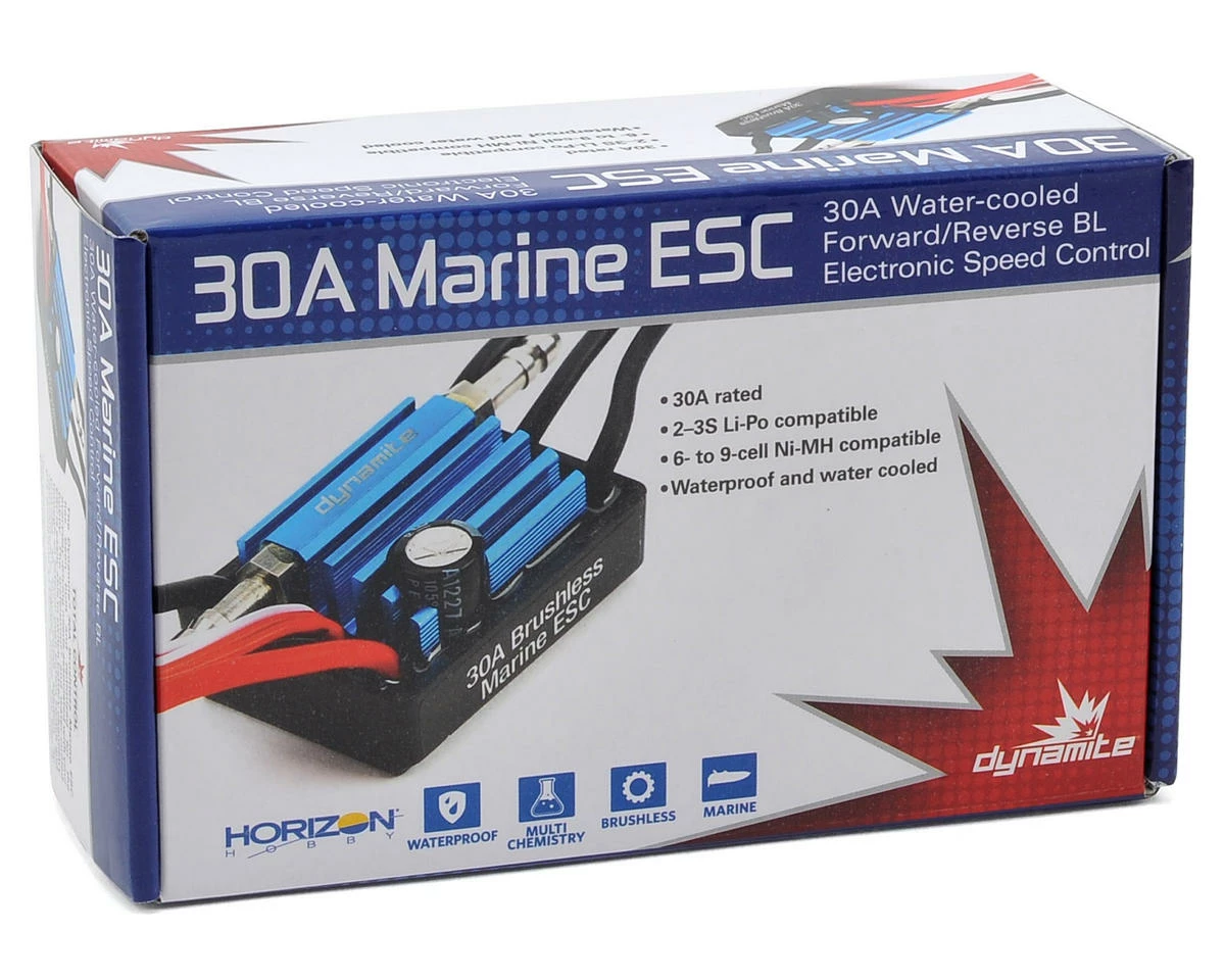 Best Sale ๐งจ Dynamite 30A Brushless 2-3S Marine ESC โญ - Image 2