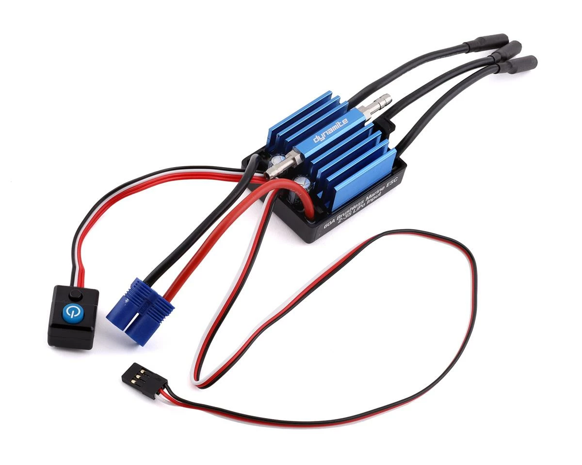 Best reviews of 🔥 Dynamite 60A Brushless 2-3S Marine ESC 🎁