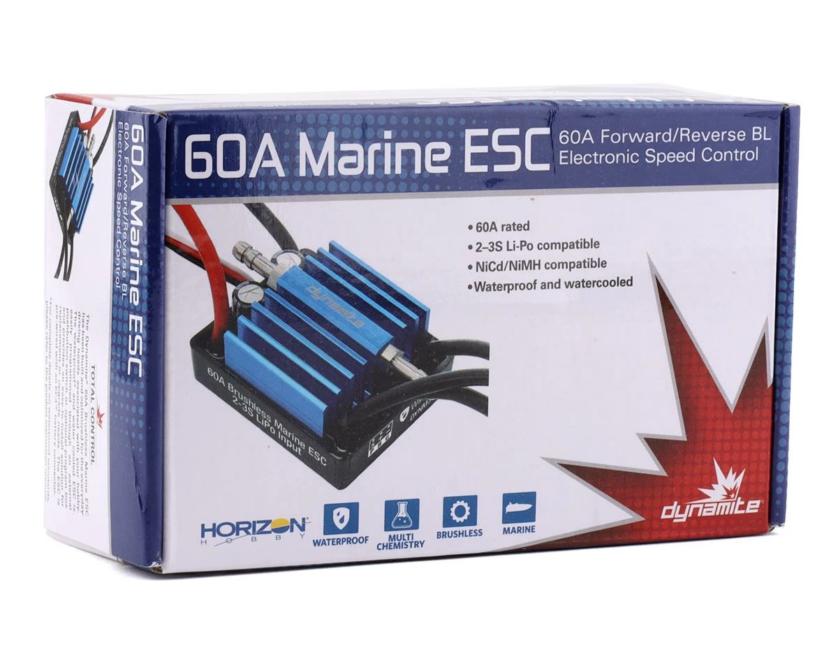 Best reviews of 🔥 Dynamite 60A Brushless 2-3S Marine ESC 🎁 - Image 2
