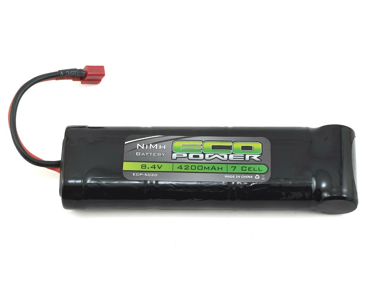 Budget 🛒 EcoPower 7-Cell NiMH Stick Pack Battery w/T-Style Connector (8.4V/4200mAh) ✨