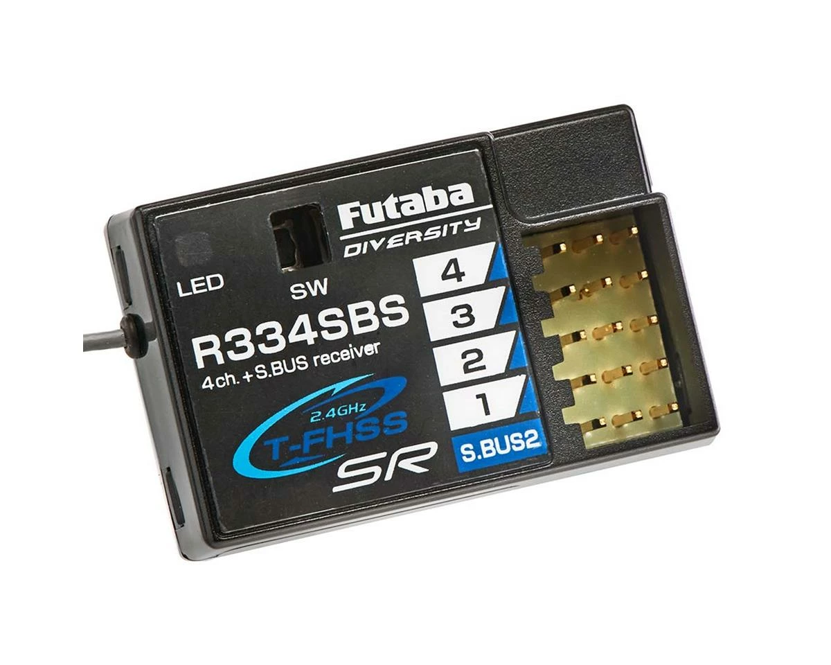 Promo 🌟 Futaba R334SBS TFHSS SR S.Bus2 HV 4-Channel 2.4GHz Receiver 🎁
