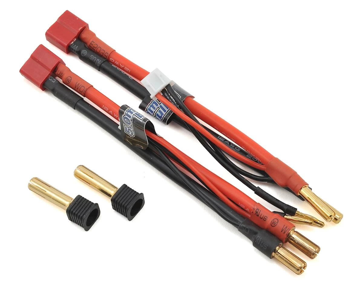 Cheapest 😍 Gens Ace 2s LiPo Battery Pack 70C (7.4V/6000mAh) w/5mm Bullet, Adapters, & Wire Harnesses ✨ - Image 2