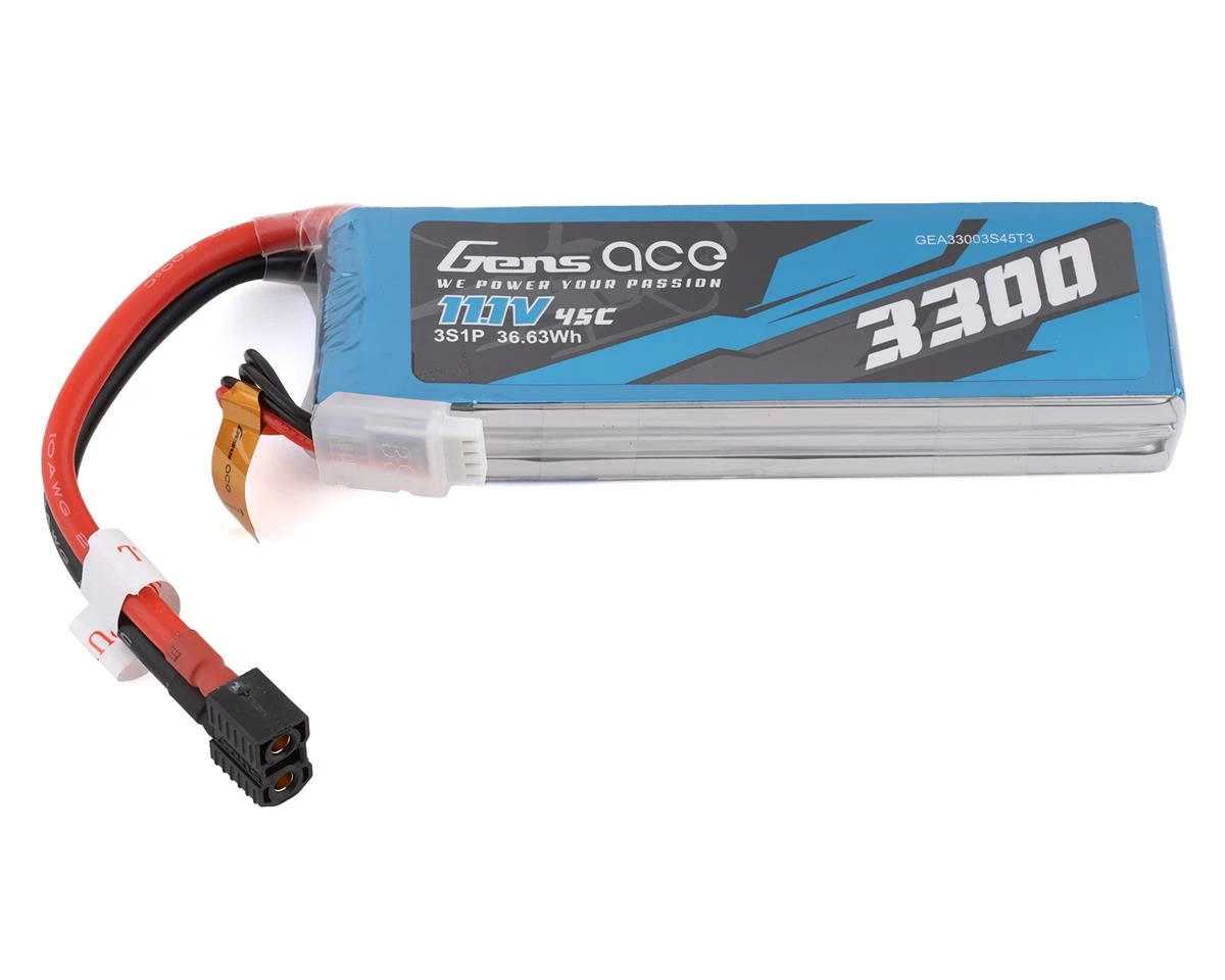 Best reviews of โจ Gens Ace 3s LiPo Battery Pack 45C (11.1V/3300mAh) w/Universal Connector ๐