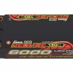 New ✔️ Gens Ace Redline 2S 130C LiHV Battery Pack w/5mm Bullets (7.6V/6000mAh) 😍