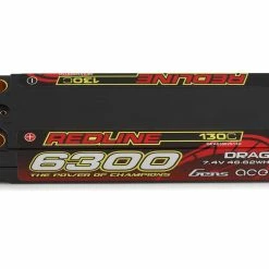 Wholesale 🎉 Gens Ace Redline "Drag" 2S 130C LiPo Battery Pack w/8mm Bullets (7.4V/6300mAh) 🥰