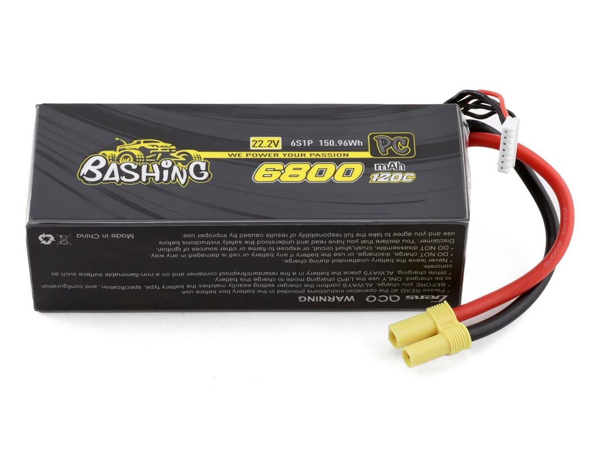 Flash Sale 😀 Gens Ace Bashing Pro 6s LiPo Battery Pack 120C (22.2V/6800mAh) w/EC5 Connector ❤️