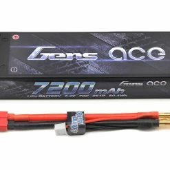 Budget ๐ฅฐ Gens Ace 2S LiPo Battery Pack 70C w/4mm Bullets (7.4V/7200mAh) ๐ฅ