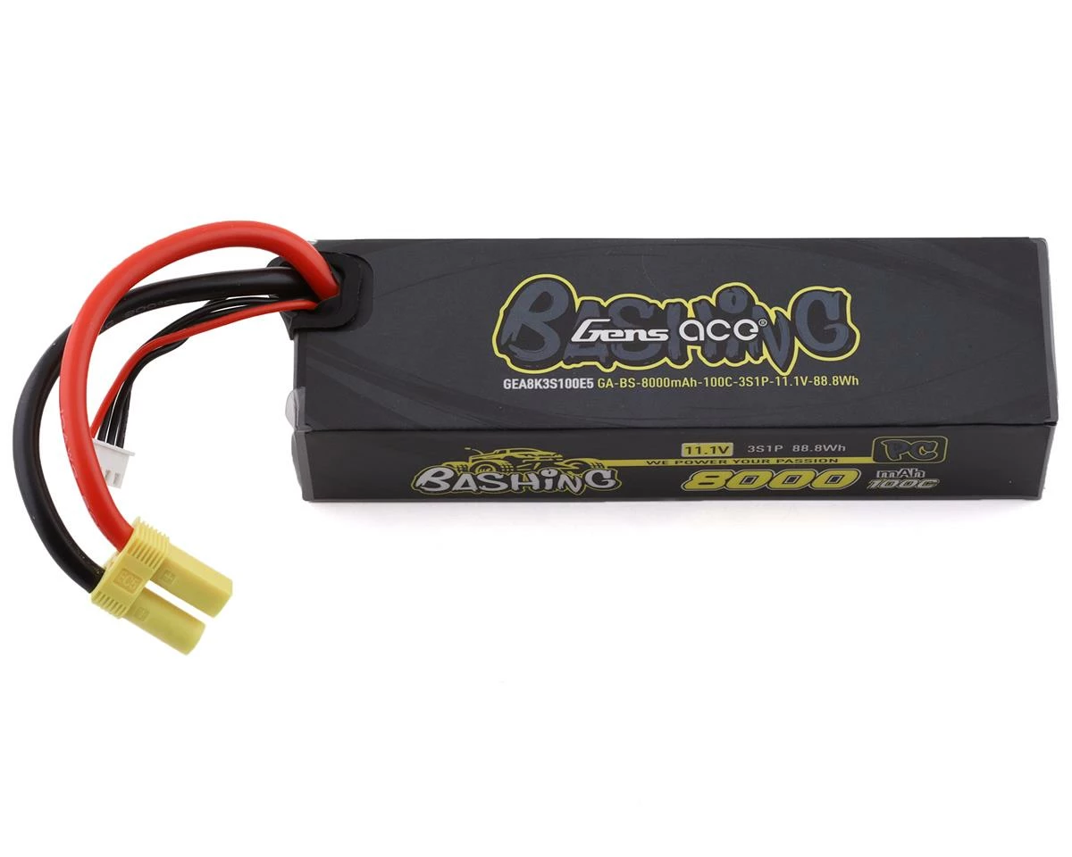Cheapest 😉 Gens Ace Bashing Pro 3S LiPo Battery Pack 100C (11.1V/8000mAh) w/EC5 Connector 😀
