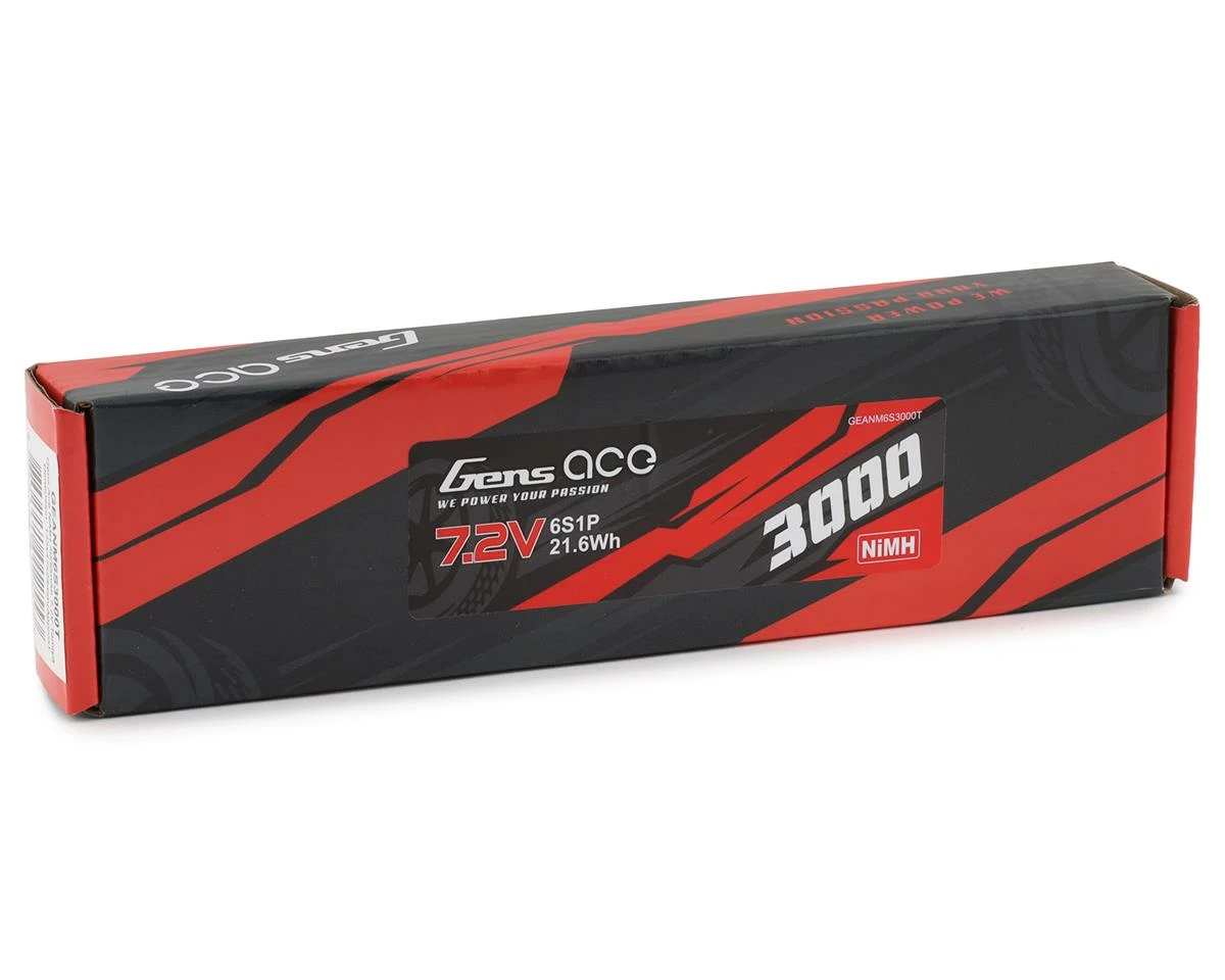 Cheapest 🥰 Gens Ace 6-Cell 7.2V NiMh Battery w/Tamiya Connector (3000mAh) 🎁 - Image 2