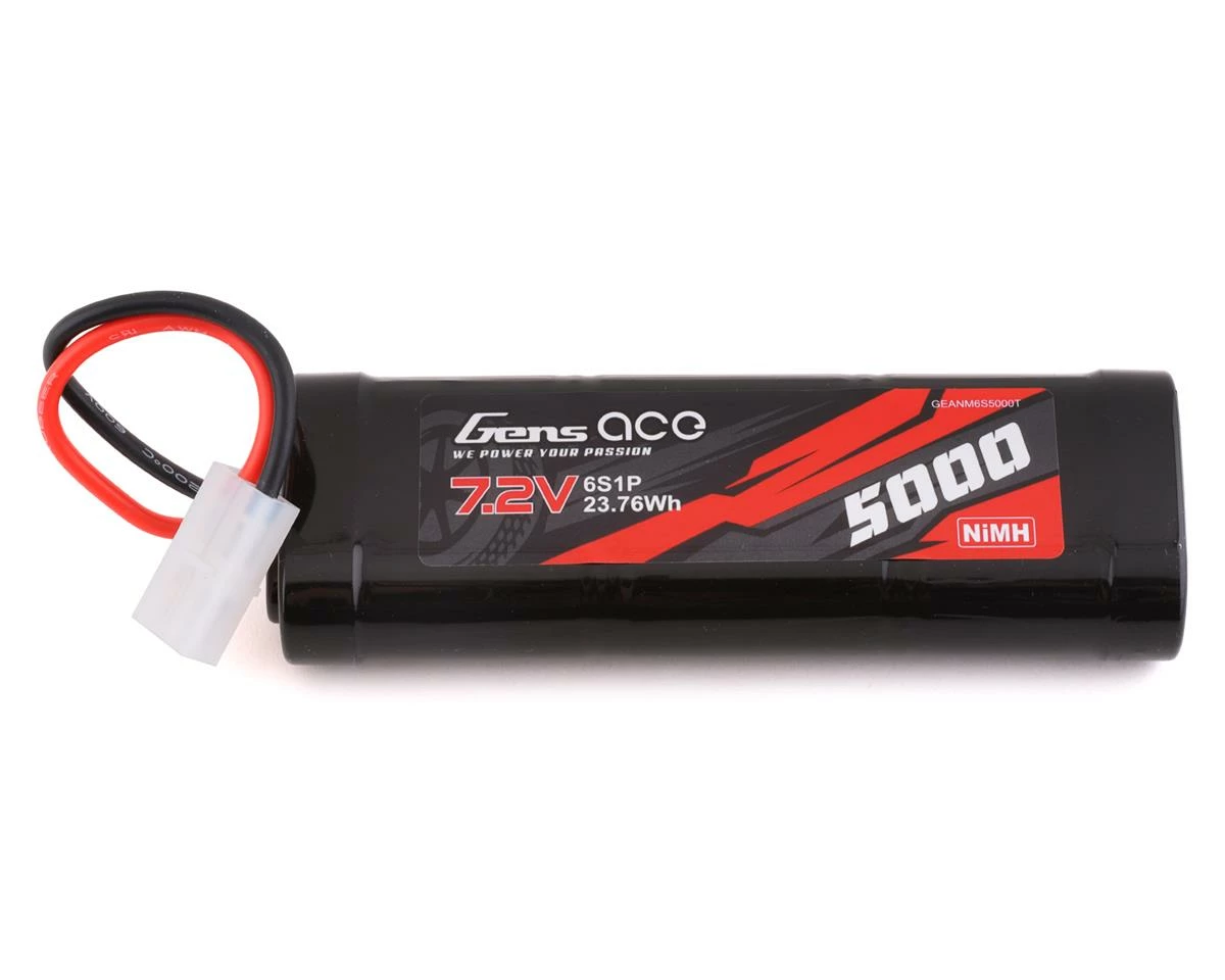 Promo 🌟 Gens Ace 6 Cell 7.2V NiMh Battery (5000mAh) w/Tamiya Connector ✨