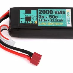 Promo 🎉 Helios RC 3S 50C LiPo Battery w/Deans Connector (11.1V/2000mAh) 👍