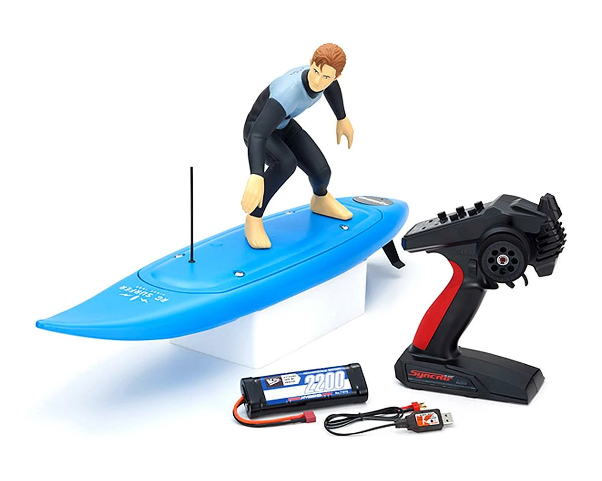 Best deal 🤩 Kyosho RC Surfer 4 Electric Surfboard (Blue) w/KT-231P 2.4GHz Transmitter, Battery & Charger ❤️