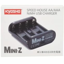 Promo 🔥 Kyosho Speed House Mini-Z AA & AAA NiMh USB Charger 🔔