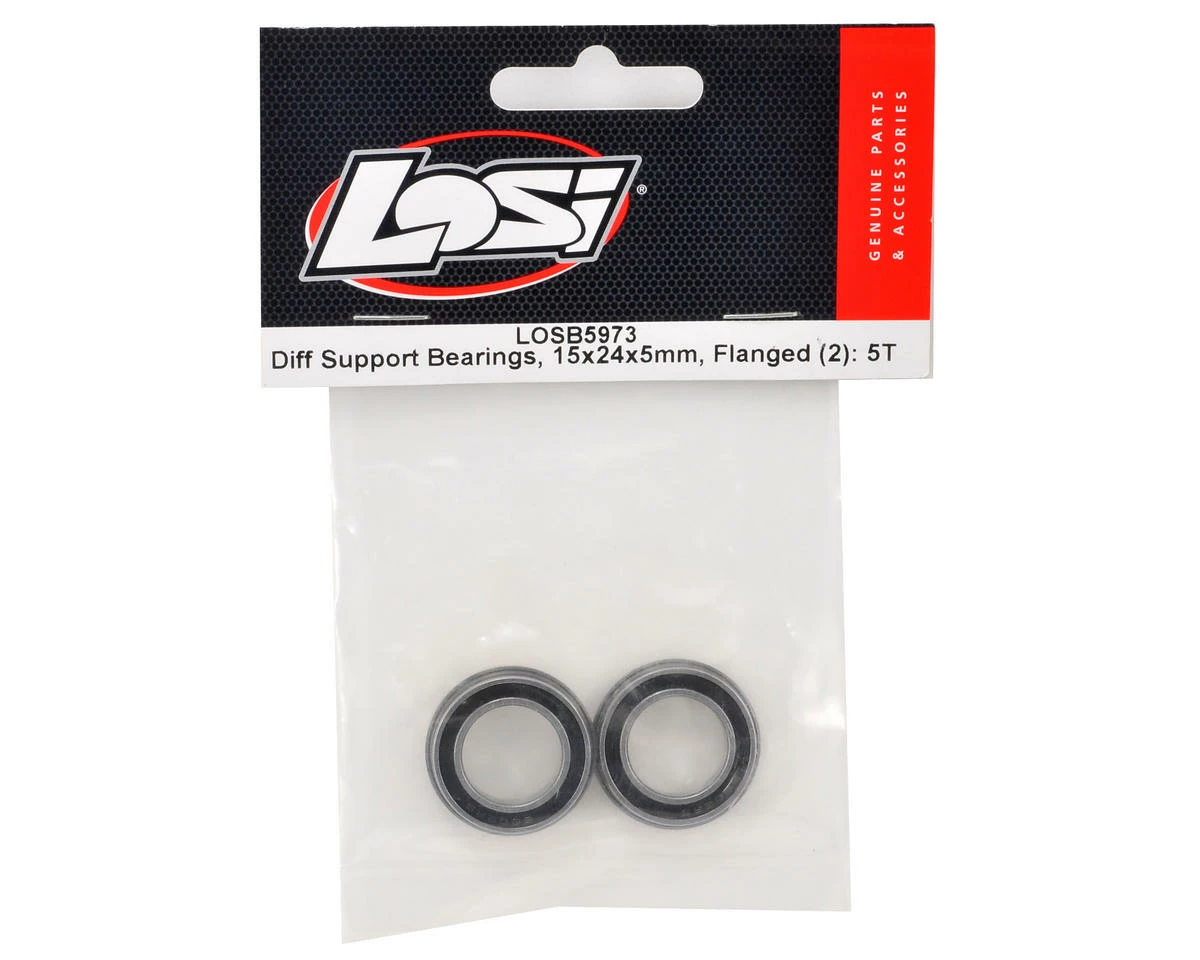 Best Sale 👍 Losi 15x24x5mm Flanged Differential Support Bearing Set (2) 🔔 - Image 2