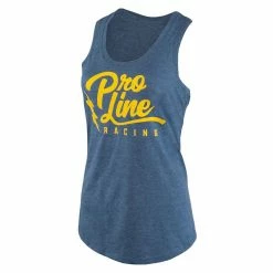 Discount 😀 Pro-Line Retro Racerback Ladies Tank Top (Blue Heather) (M) 🥰