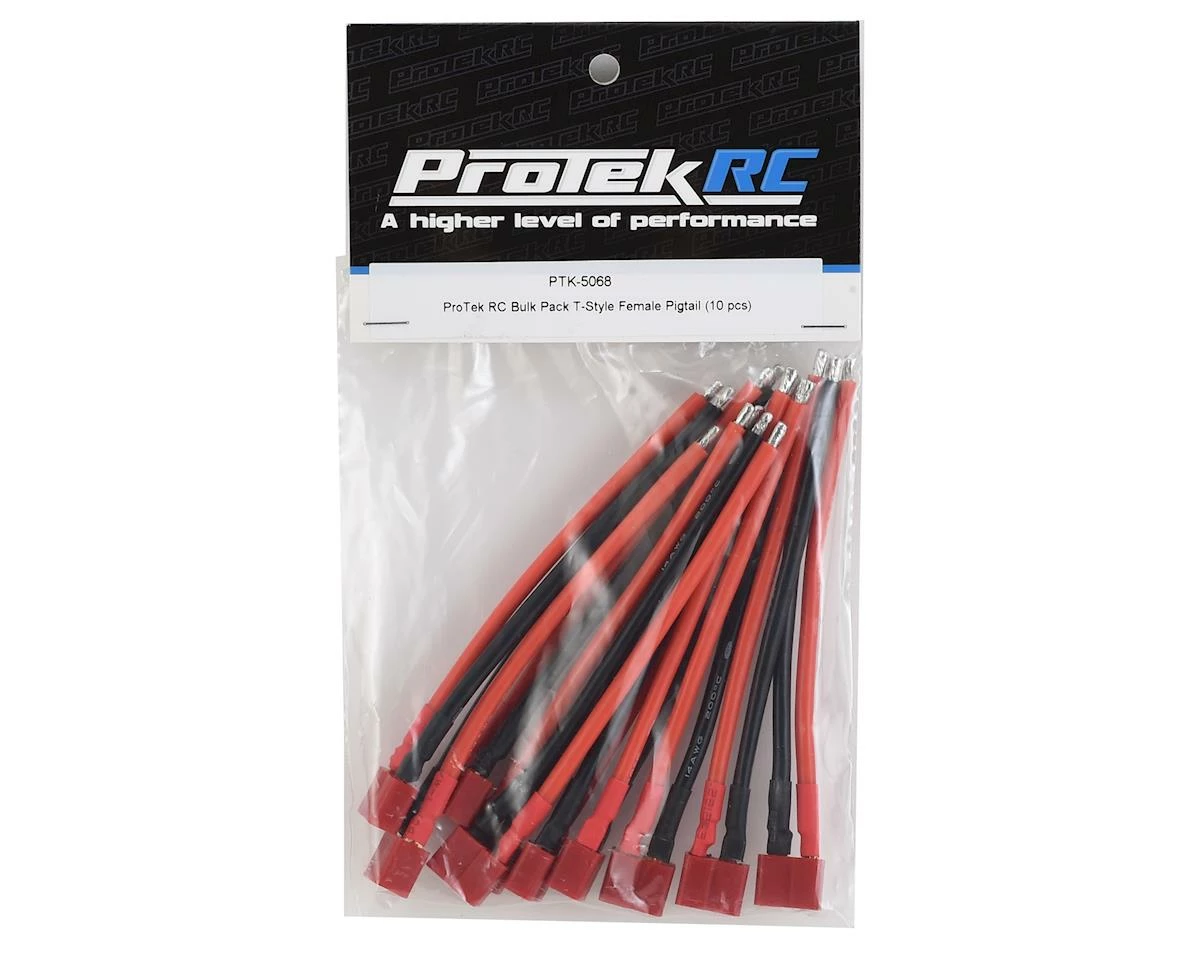 Wholesale โค๏ธ ProTek RC Bulk Pack T-Style Female Pigtail (10) (14awg) ๐ฅฐ - Image 2