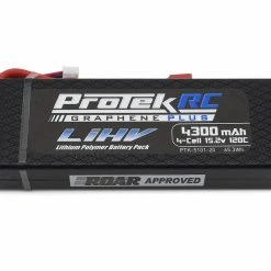 Brand new ✨ ProTek RC 4S 120C Low IR Si-Graphene + HV LCG LiPo Battery (15.2V/4300mAh) w/T-Style Connector (ROAR Approved) ⌛