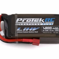 Best Pirce 💯 ProTek RC 3S 130C Low IR Si-Graphene + HV Shorty LiPo Battery (11.4V/4800mAh) Crawler Pack w/T-Style Plug 🎉