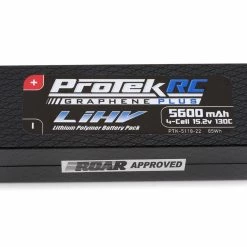 New 🎁 ProTek RC 4S 130C Low IR Silicon Graphene HV LCG LiPo Battery (15.2V/5600mAh) w/5mm Connector (ROAR Approved) 🌟