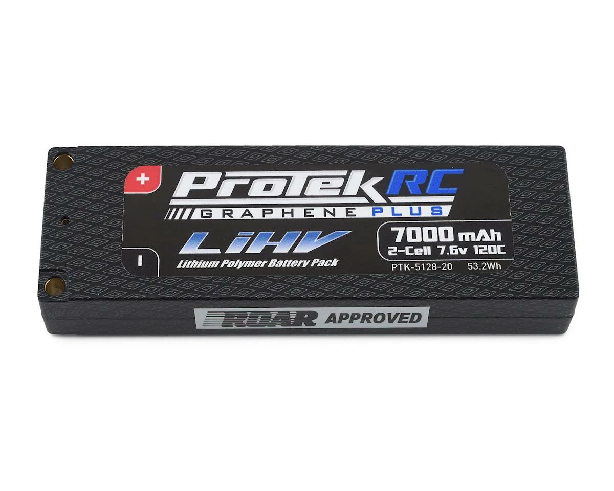 Discount 👍 ProTek RC 2S 120C Low IR Si-Graphene + HV LCG LiPo Battery (7.6V/7000mAh) w/5mm Connectors 😀