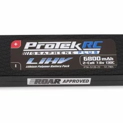 Cheapest 🤩 ProTek RC 2S 130C Low IR Si-Graphene + HV LCG LiPo Battery (7.6V/6800mAh) w/5mm Connectors (ROAR Approved) 🔔