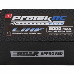 Deals 🥰 ProTek RC 4S Shorty 120C Low IR Silicon Graphene+ HV LiPo Battery (15.2V/6000mA) w/5mm Connector (Pending ROAR Approved) ⌛