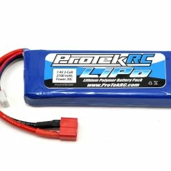 Budget 😀 ProTek RC 2S LiPo 20C Battery (7.4V/2100mAh) (Receiver Battery) w/T-Style Connector 😍