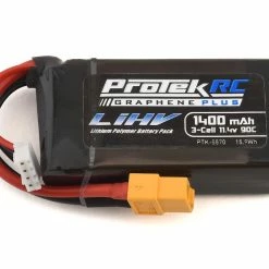 Flash Sale 🤩 ProTek RC 3S 90C Si-Graphene + HV LiPo Battery w/XT60 Connector (11.4V/1400mAh) 🔥