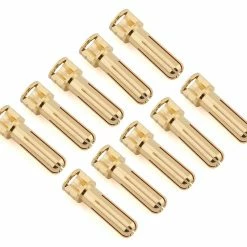 Discount ⭐ Ruddog 5mm Gold Cooling Head Bullet Plugs (10) 🎉