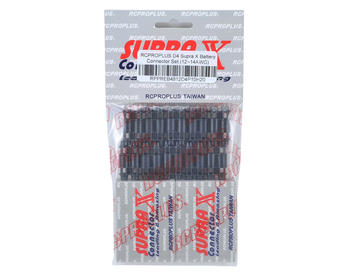 Outlet ๐ RCPROPLUS D4 Supra X Battery Connector Set (10 Sets) (12~14AWG) ๐งจ - Image 2