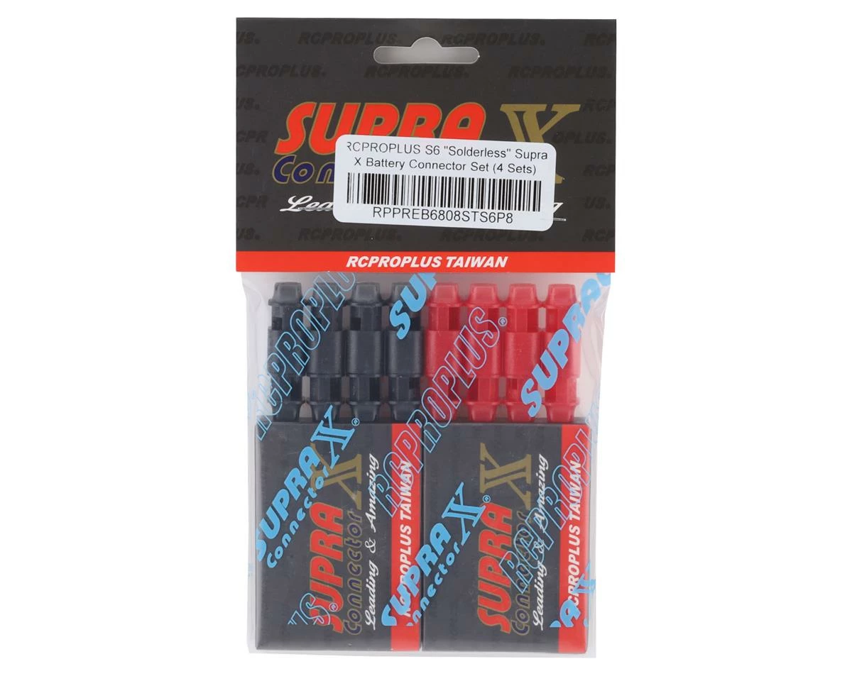 Best Pirce ๐งจ RCPROPLUS S6 "Solderless" Supra X Battery Connector Set (4 Sets) ๐ฏ - Image 2