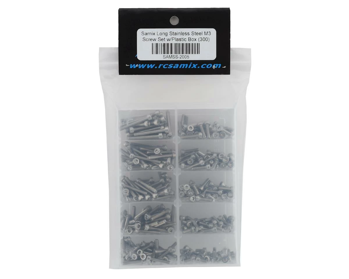 Cheap โจ Samix Stainless Steel M3 Screw Set w/Plastic Box (300) (Cap Head) ๐ - Image 2