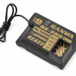 Cheap โค๏ธ Sanwa/Airtronics RX-380 2.4Ghz FHSS-3 3-Channel Receiver (M12/MT4) โจ