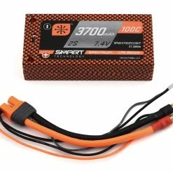 Best reviews of 🎉 Spektrum RC 2S 100C Smart LiPo Shorty Pack Battery w/5mm Tubes (7.4V/3700mAh) ❤️
