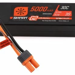 Deals 🔥 Spektrum RC 3S Smart G2 LiPo 30C Battery Pack (11.1V/5000mAh) w/IC5 Connector ✨