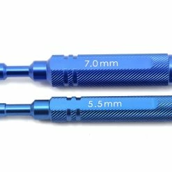Flash Sale 👏 ST Racing Concepts Aluminum 1-Piece Metric Nut Driver Set (5.5mm/7.0mm) (Blue) ✔️